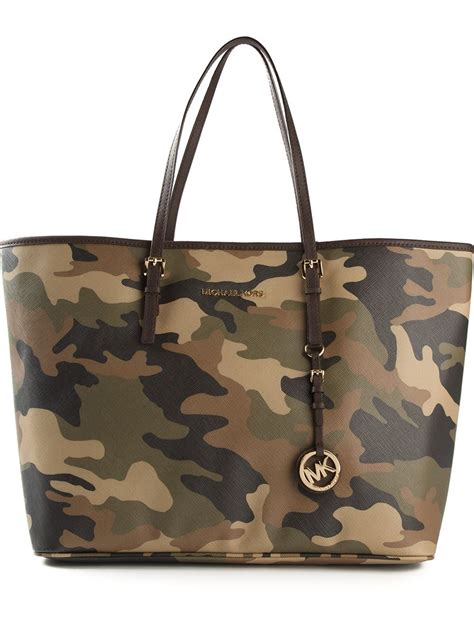 michael kors camo tote|michael kors large monogram tote.